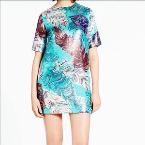 NWT Kate Spade Regal Plumes Platinum Jacquard